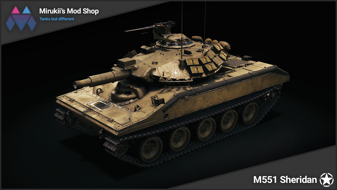 Mirukii's M551 Sheridan Remodel — download mods for World of Tanks (WoT)